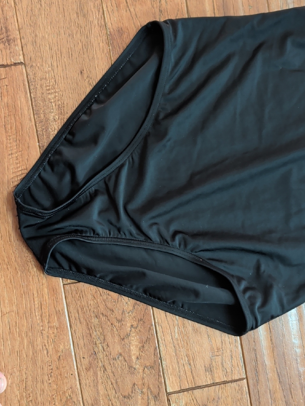 La Blanca Black Swimsuit with Braided Woven Bandeau Accent Top Convertible - Picture 4 of 8